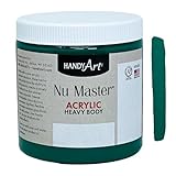 Handy Art Nu Master Heavy Body Acrylic Paint 8 ounce, Phthalo Green