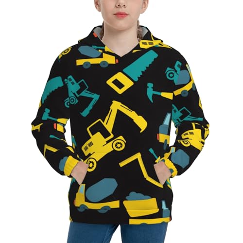 Colorful Video Game Controller Hoodie Youth Hooded Sweatshirt 3D Digital Printed With Pockets Tops3