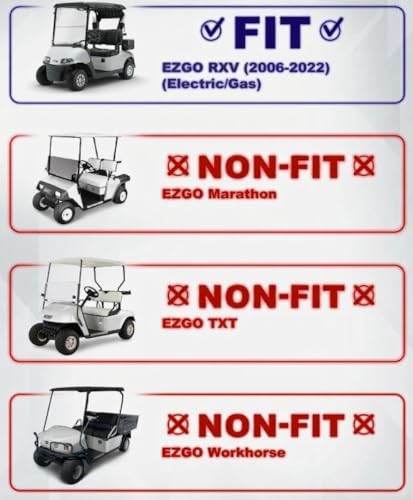 Estribos pesados para carrito de golf EZGO RXV 2006-2022 miniatura 2
