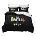 UNILIFE 3-częściowy zestaw pościeli The Beatles poszewka na kołdrę z poszewką na poduszkę antyalergiczna bawełna zestaw poszewek na kołdrę z zamkiem błyskawicznym