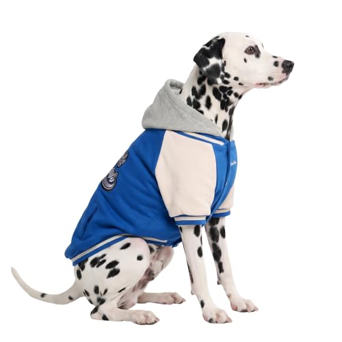 Spark Paws Varsity Dog Jacket - Dog Hoodie Winter Coat for Small Large Dogs