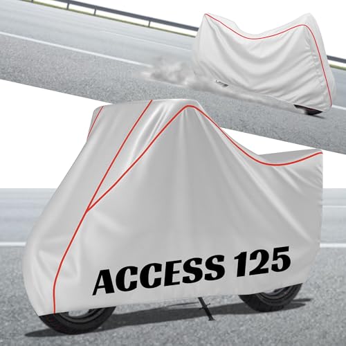 Image of Stylish Water Resistant Scooty Body Cover Compatible with Access 125 & All Models | UV Protection, Dustproof, Heat Resistant, Two Wheeler | New All Weather Protection, Dust & Rain