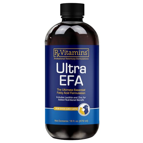 Rx Vitamins Ultra EFA Omega 3 Fish Oil for Dogs & Cats - Promotes Heart, Brain, and Joint Health
