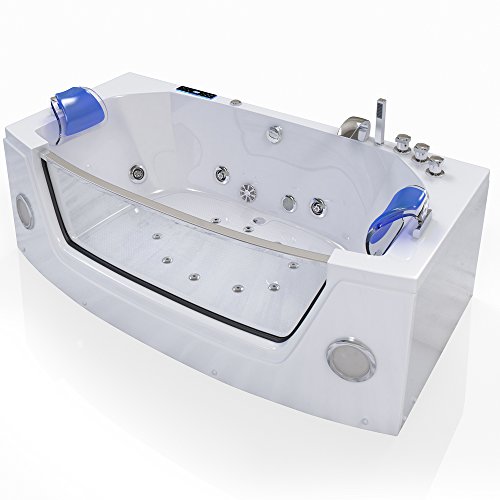 Whirlpool Badewanne Wanne Pool 2 Personen Heizung Luxus LED-7