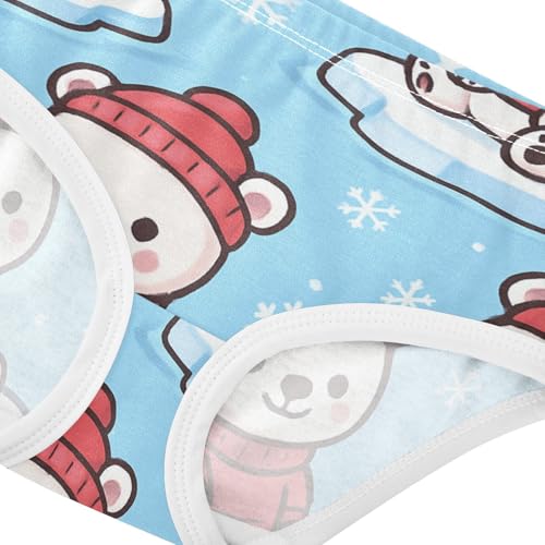Breathable Girls' Panties Breathable Toddler Underwear for Toddler Girls Polar Bears in Sizes 2T,3T, 4T, 5T, 6Y and 8Y4