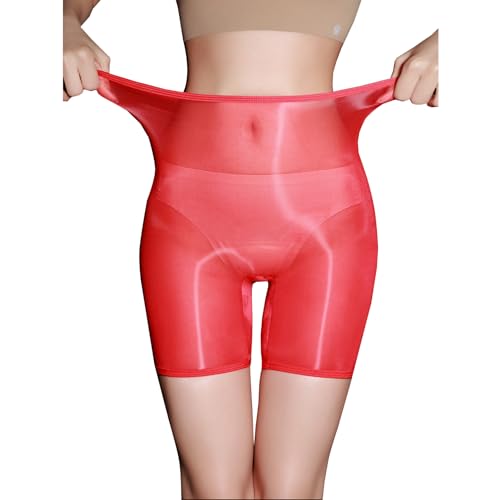 BEFASY Men's Sexy 8D Ultrathin Shiny Glossy Boxer Briefs Silky Boyshort Panties Underwear with Sheath