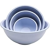 Chef Craft Eco Bamboo Fiber Mixing Bowl Set, 4 Piece Set, Blue
