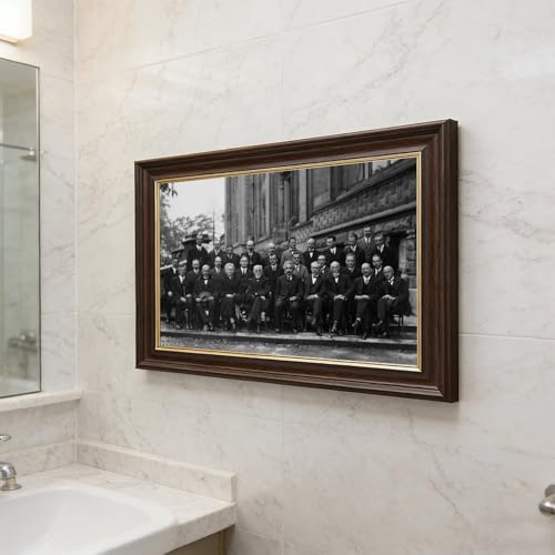 Impression sur toile de la conférence de Solvay 1927 pour habiller un mur de bureau vide