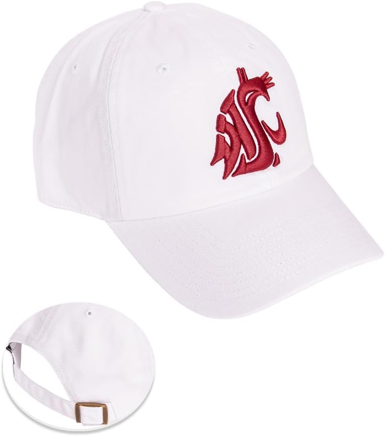 Desert Cactus Washington State University Baseball Hat WSU Cougars Cougs Brimmed Embroidered Hats Cap Adjustable Cloth Strap