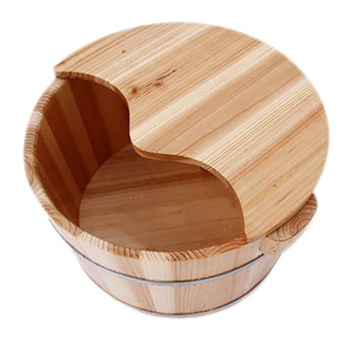 Balde de baño de pies de madera sólida para pedicure