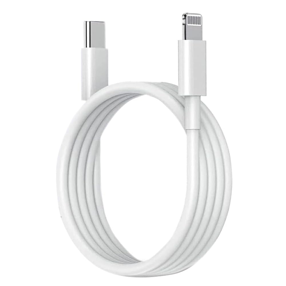 Kratos Type C to L cable for 30W Fast Charging,designed for iphone cable with 480Mbps Data Sync compatible with iPhone 14,13,12,11,9,8,7 Series,1m White
