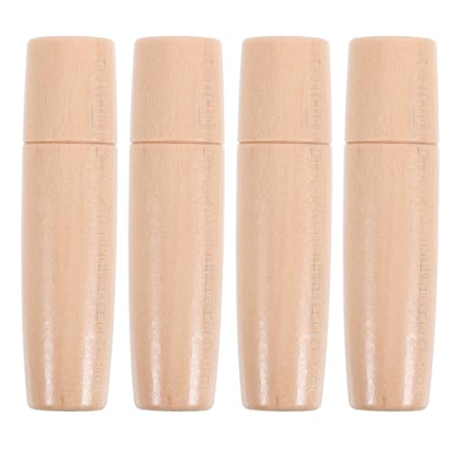 BESPORTBLE 4 Piezas Mango De Barbacoa Mango Barnizado para Barbacoa Reemplazo del del Cepillo para Barnizado a Pincel De Tetera De Cepillo Madera Khaki