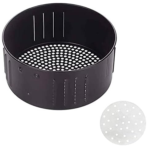 FEETER 3.5L Air Fryer Replacement Basket,for All Air Fryer Oven,Air Fryer Accessories,Non-Stick Fry Basket,Air Fryer Baking Pan Dish Cover