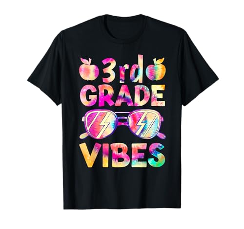 Tie dye 3er grado vibes profesor primer día de vuelta a la escuela Camiseta