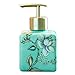 DEPILA Bomba de ducha Dispensador de jabón de flores pintadas a mano, Bomba de loción de bomba de jabón de encimera, Dispensador de baño de repuesto Durable, con bomba de plástico. dispensador de jabó