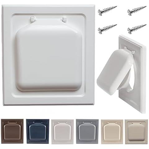 NO-PEST VENT Dual Door Dryer Vent Cover Outdoor 4 inch Cover