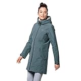 Winterparka, mit Kapuze Jack Wolfskin Damen ROCKY POINT PARKA wasserdichte Winterjacke, north atlantic, L