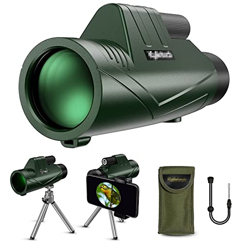 Télescope monoculaire 10x42 FMC haute clarté avec vision stable sur trépied