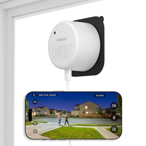 litokam Window Camera 3MP 2K WiFi6 & 2.4GHz Indoor Cameras for Home Security with Al Color Night Vision Person/Motion/Sound Detection & Real-Time Alerts 24/7 Recording 104 View Angle
