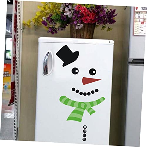 Pegatinas de Navidad para ventana reutilizables con cara sonriente pack 5