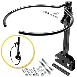 Retractable Bucket Holder 6-Way Universal Clamp-On Mount for Scag Hustler Bad Boy Dixie Chopper Grasshopper Dixon Bush Hog Walker Spartan Commercial Zero Turn Lawn Mowers, fits Standard 5 Gallon
