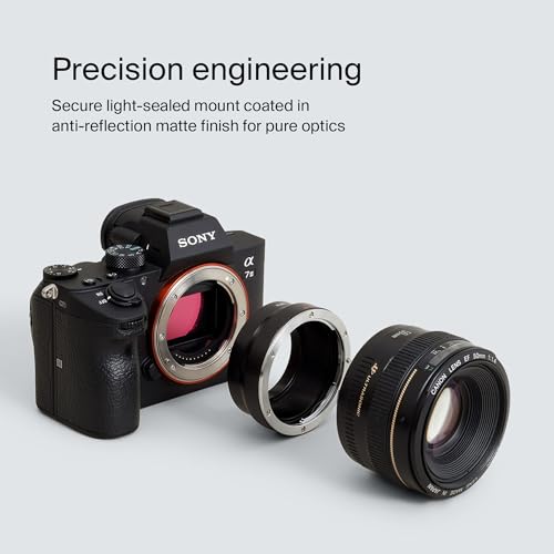 Image of Urth Lens Mount Adapter: Compatible with Canon (EF /EF-S) Lens to Sony E Camera Body