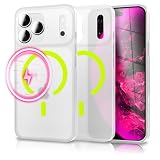 NALIA Custodia Rigida per iPhone 18 Pro Max / 17 Pro Max, Giallo Neon