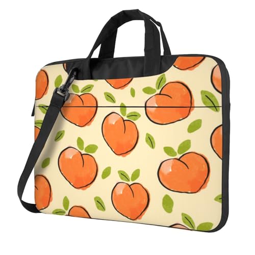 Sac à ordinateur portable rose motif pêche idéal pour le télétravail