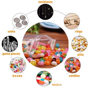 Imbaprice Clear Reclosable Poly Bags(1.5" X 1.5" Inch) Case Of 1000 Bags #TOP2