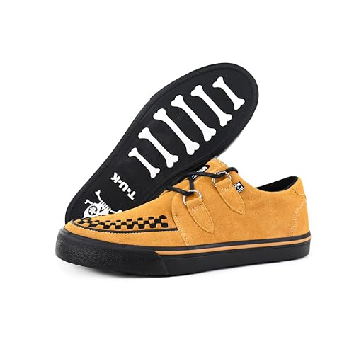 Image of TUK Suede Creeper Sneaker Shoes for Women and Men, D Ring Lace Up Shoes