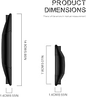 Vista 2 de 4 protectores de borde de puerta de automóvil, protectores de parachoques para puertas de automóvil, tira anticolisión, protector universal Negro