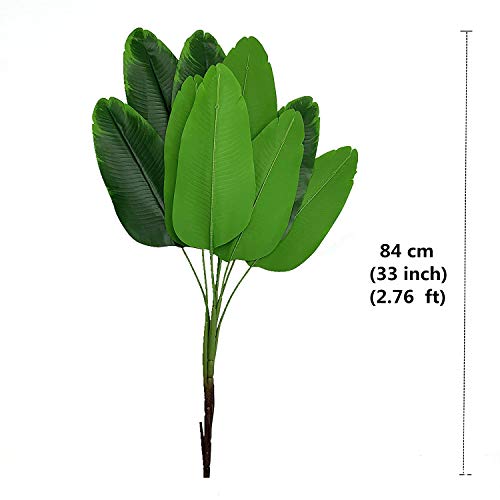 Cattree Tall Fake Plants Tree, Artificial Plant Decor Big Faux Tropical Palm Trees Plastic Fern Greenery Leaves Foliage Stems Bulk Indoor Outdoor Home Room Decorations Garden Party Wedding Decoration #TOP6