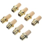 ABOOFAN Pneumatischer für Industrielle Anwendungen 8 Stück Kupfer 1/4 Pneumatisch Männlich Geräuschreduzierung und Luftdurchlass