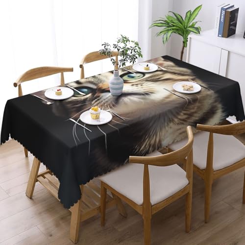 Nappe rectangulaire chat antitache pour protéger la table des enfants
