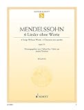 6 Chansons sans paroles: op. 53. piano.