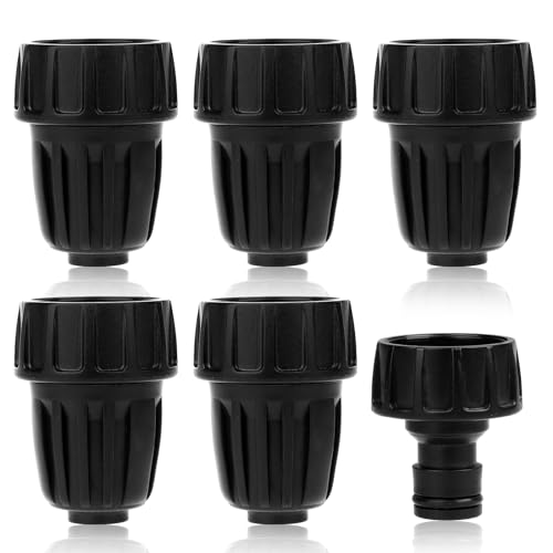 5 Pack 1/2 Inch Drip Irrigation Tubing to Faucet/Garden Hose Adapter Drip Irrigation Hose Connectors...