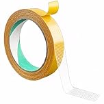 Double Sided Fabric Tape Heavy Duty for Clothes,0.78 in x 32.8FT Long Clear Tape High Stickiness Multifunctional Carpet Fabric Fabric Double Adhesive Strong without Residual with Fiberglass Mesh Tape