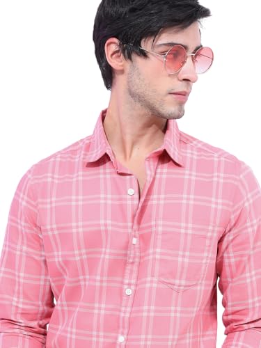 Image of Highlander Cotton Blend Men Shirt, Regular Fit