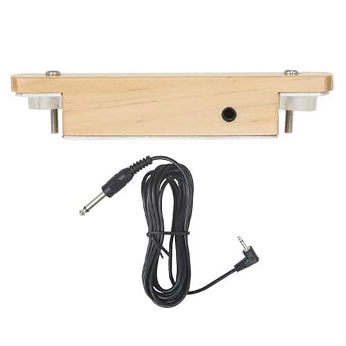 Besportble Schallloch-Tonabnehmer FüR Akustikgitarren Ukulelen Und Klassische Gitarren Holz Pickup Kein Bohren Mit LautstäRkeregelung