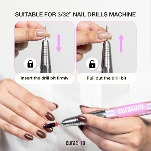 Mèches à ongles 3/32" Curacoro pour salon de manucure et pédicure maison