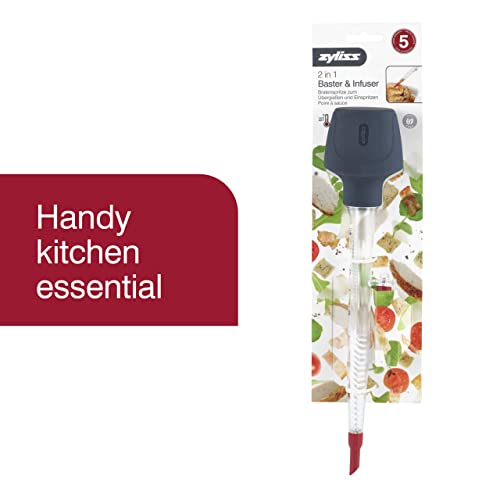 Zyliss 2 In 1 Baster And Infuser, Medium, Clear/Grey/Red #TOP1