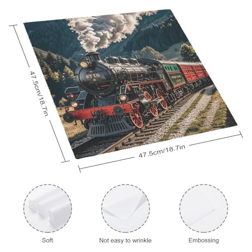 Servilletas de tela cuadradas de 47.5 cm de poliéster miniatura 2