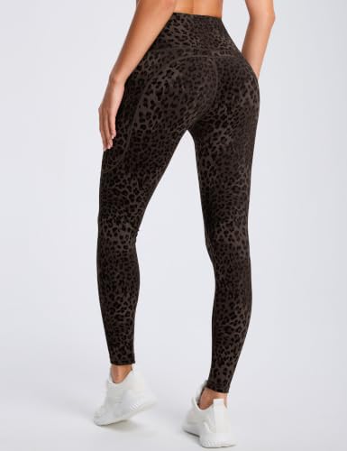 Image of THE GYM PEOPLE Thick High Waist Yoga Pants with Pockets, Tummy Control Workout Running Yoga Leggings for Women