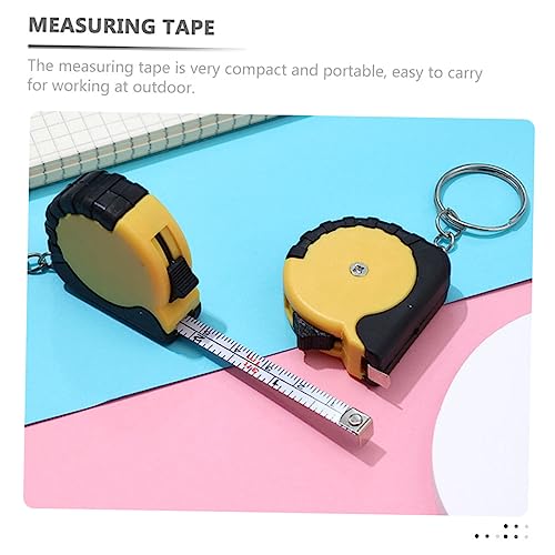 Cinta Métrica Retráctil Amarilla para Llavero 10 pcs miniatura 5