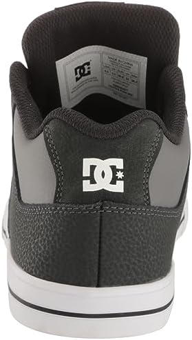DC Boy's Unisex-Child Pure Mid Skate Shoe, Anthracite/Black, 1 Little Kid | Image 2