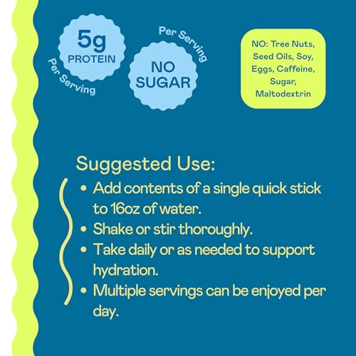 Image of Hi-Lyte Electrolytes + Protein Quick Sticks Crisp Apple, 16 Servings - Sodium, Potassium, Whey Protein - Keto Friendly - 5g Protein, No Sugar