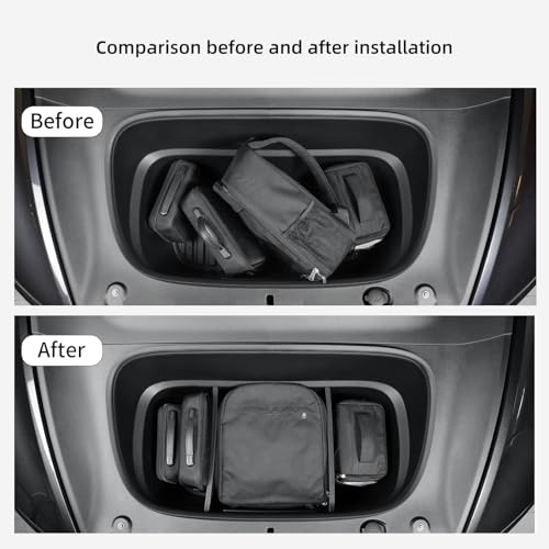 Tapis de coffre avant Tesla Model Y Juniper 2025 séparateur rangement frunk accessoires
