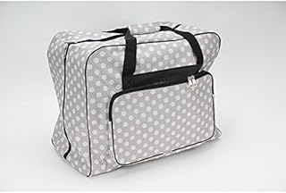 Unbekannt Nähmaschinen Tasche XL (Creme/weiß gepunktet)