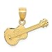Bijou 14k Yellow Gold Solid Acoustic Guitar Pendant
