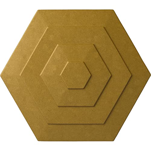 23 1/4"OD x 7/8"P Woodruff Ceiling Medallion, Hand-Painted Pharaoh's Gold